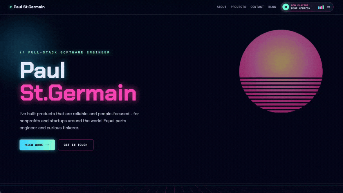 The new portfolio design